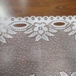 2PCS/Set White Lace Kitchen Home Window Cafe Curtain w Scallope Edge 160cm Wide - Image 5