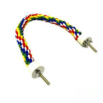 105 Pet Colorful Parrot Bird Rope Perches Cage Comfy Perch Bungees for Birds Toy