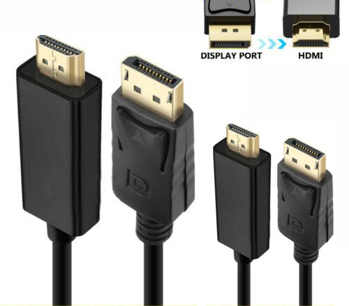 Displayport Display Port DP to HDMI Cable Male to Male Full HD High Speed 1080P