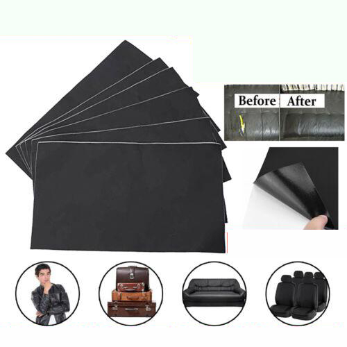 2-6 Self Adhesive Leather Repair Patches Kit Sofa Couch Car Seats Patching Tool