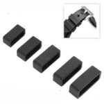 1/2/4/6/8 Silicone Rubber Watch Strap Band Keeper Holder Hoop Loop Ring Retainer
