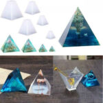 Pyramid Silicone Mold Epoxy Resin Jewelry Making Candle Mould Pendant Craft DIY