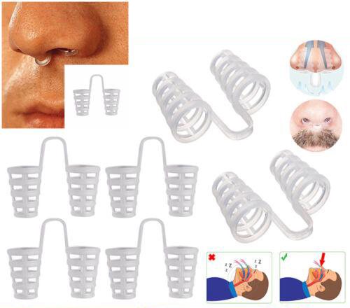 5-100PCS Anti Snore Nasal Dilators Stop Snoring Nose Clip Sleep Apnea Aid Device