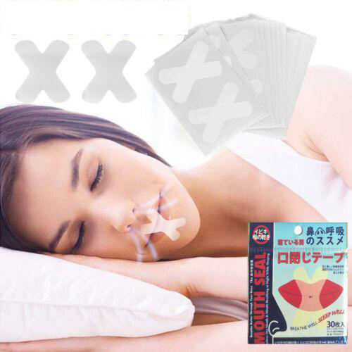 Anti Snoring Sleep Sticker Gentle Mouth Seal Tape Breathe Well Nose Breathing
