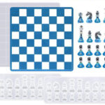 Silicone International Chess Board Mold Resin Chessboard Epoxy Casting Moulds