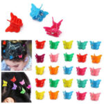 100pcs Mini Hair Clips Girls Hairpin Clamps Plastic Claws Mix Colour Ladies Kids