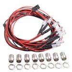 4/6/8 LED Lights Set Headlights Taillight For RC Car Red White Body lights AU - Image 2