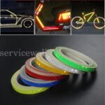8 M Reflective Tape Adhesive Sticker Strip Glow in the Dark Bike Car Truck Decal - Image 5