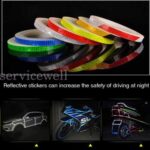 8 M Reflective Tape Adhesive Sticker Strip Glow in the Dark Bike Car Truck Decal - Image 3
