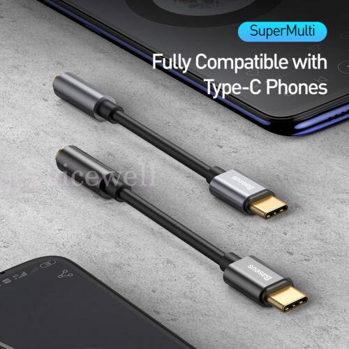 Baseus USB Type-C to 3.5mm Cable Earphone Headphone AUX Audio Jack Adapter USB-C - Image 5