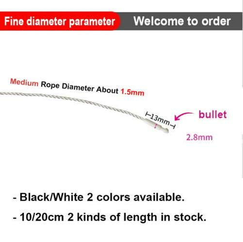 Clothing Price Tag Bullet Head Hang Swing Tags Labeling String Lock Ties Twine - Image 4