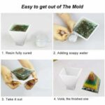 Pyramid Silicone Mold Epoxy Resin Jewelry Making Candle Mould Pendant Craft DIY - Image 2