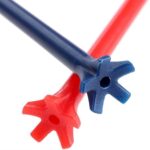 100pcs Golf Tees 70mm Assorted colors Plastic Wedge Training Zero Friction - Image 2