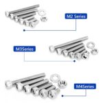 1080pcs M2 M3 M4 M5 Stainless Steel Hex Socket Button Head Bolts Screws Nuts Kit - Image 3