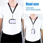 10x Black Open Face Double Sided Rigid Plastic ID Access Card Badge Holder - Image 5