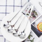 1/2/4X Long Handled Stainless Steel Coffee Spoon Cold Drink Ice Cream Tea Spoon - Image 6