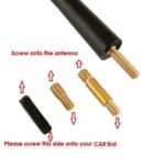 1.3 Black Carbon Fiber Screw Short Antenna Car AM/FM Radio SignalAerialMast - Image 7