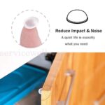 200 Self Adhesive Clear Silicone Gel Door Cabinet Drawer Damper Bumper Pads Feet - Image 3