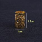 20pcsDreadlock Hair Braid Cuff Clips Bead Ring Wrap Adjustable Jewellery GoldSet - Image 2