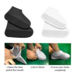 2xRecyclable Silicone Overshoes Rain Waterproof Shoe Covers Boot Cover Protector - Image 5