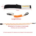 5ft Coiled Surf Leash Safety Hand Rope for Stand Up Paddle Board Surfboard - Image 2