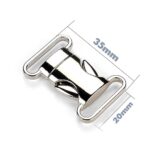 5pcs Metal Quick Side Release Buckle Slider Clip For Webbing Strap Belt DIY 20mm - Image 2