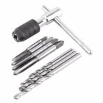 9X Hand Screw Tap Set M3/M4/M5/M6 Reamer+Twist Drill Bits+Wrench Tool AU Stock - Image 2