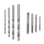 9X Hand Screw Tap Set M3/M4/M5/M6 Reamer+Twist Drill Bits+Wrench Tool AU Stock - Image 3