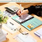 A6 PU Leather Notebook Binder Budget Planner Organizer Cover Cash Pockets Sheets - Image 4