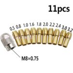 Brass Drill Chuck Collet Bit Adapter 0.5mm-3.2mm For Dremel Tools 11PCS/Set - Image 4