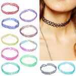 Hippy 90s Stretch Tattoo Elastic Boho Choker Necklace Bracelet Cord Retro Gothic - Image 3