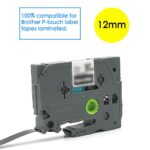 Label Tape FOR Brother TZ-231 TZe-231 P-Touch Black on White 12mm PT-1010 900 AU - Image 6