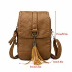 MINI Women Mobile Phone Bag Leather Cross body Purse Wallet Shoulder Pouches - Image 2