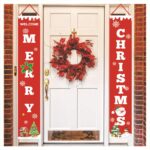 Merry Christmas Banner Flag Door Curtain Hanging Ornament Xmas Party Decoration - Image 5