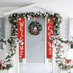 Merry Christmas Banner Flag Door Curtain Hanging Ornament Xmas Party Decoration - Image 2