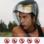 Mosquito Fly Head Net Mesh Hat Bee Insect Bug Mozzie Protector Outdoor Fishing - Image 2