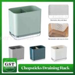 Multifunctional Spoon Chopstick Storage Holder Box Cutlery Drain Rack Organizer - Image 2