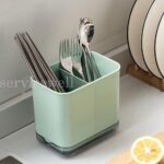Multifunctional Spoon Chopstick Storage Holder Box Cutlery Drain Rack Organizer - Image 5