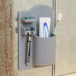 NEW Toothbrush Holder Shower Organizer Silicone Bathroom Storage Razor - Image 3