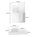 NEW Toothbrush Holder Shower Organizer Silicone Bathroom Storage Razor - Image 2