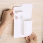 NEW Toothbrush Holder Shower Organizer Silicone Bathroom Storage Razor - Image 6