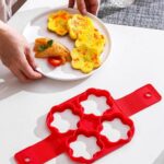Nonstick Pancake Pan Flipper Silicone Egg Omelette Mould Breakfast Maker Tool - Image 5