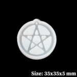 Pentagram Epoxy Casting Mold Pentacle Charms Pendant Silicone Mould - Image 5