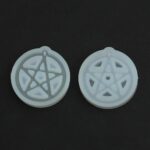 Pentagram Epoxy Casting Mold Pentacle Charms Pendant Silicone Mould - Image 3