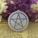 Pentagram Epoxy Casting Mold Pentacle Charms Pendant Silicone Mould - Image 4