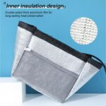 Portable Thermal Insulated Cooler Bento Lunch Bag Tote Family Travel Picnic - Image 4
