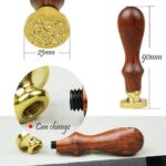 Vintage Seal Sealing Wax Stick Stamp Set Letters Wedding Invitation Xmas Gifts - Image 2