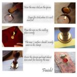 Vintage Seal Sealing Wax Stick Stamp Set Letters Wedding Invitation Xmas Gifts - Image 4