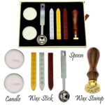Vintage Seal Sealing Wax Stick Stamp Set Letters Wedding Invitation Xmas Gifts - Image 3