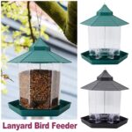 Wild Bird Feeder Hanging Garden Seed Container Waterproof Gazebo Shape Outdoor - Image 7